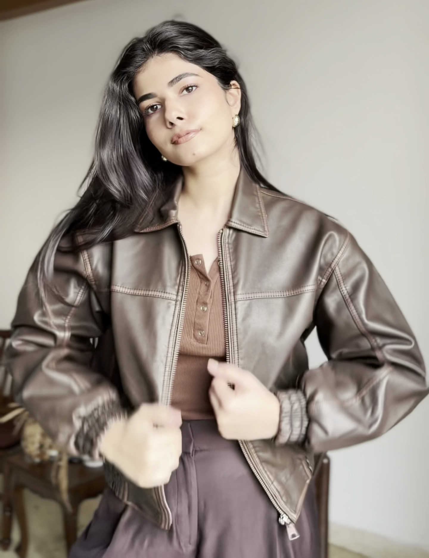 Rugged Elegance: Premium Faux Leather Worker Jacket for Style and Durability